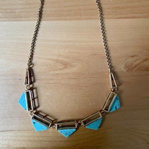 J.Crew Turquoise Cutout Necklace